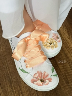 Rozkvetlé barefoot v broskvové